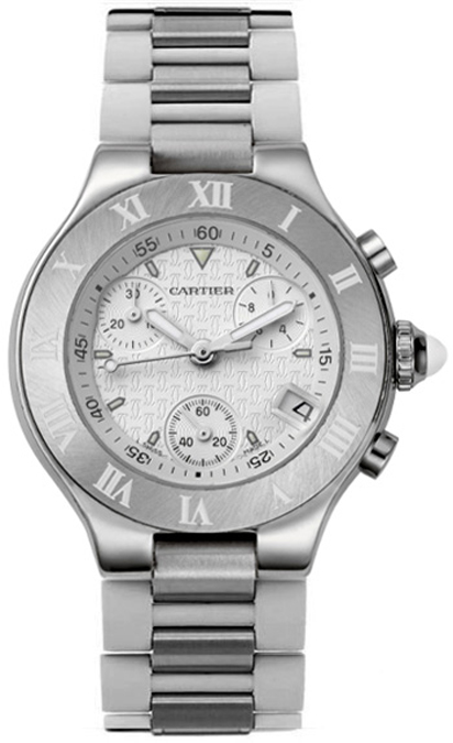 Cartier Must 21 Watches Ladies Silver Battery Operated Quartz W10197U2 Watch