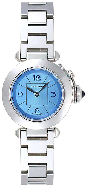 Cartier Pasha Watches Ladies Blue Battery Operated Quartz W3140024 Watch