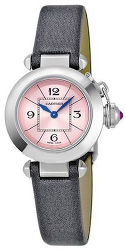 Cartier Pasha Watches Ladies Pink Battery Operated Quartz W3140026 Watch
