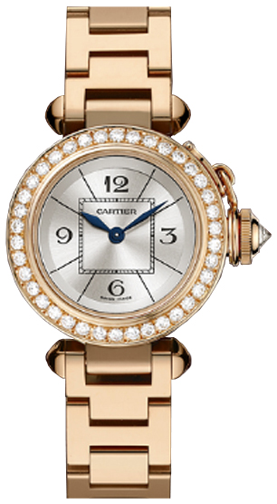 Cartier Pasha Watches Ladies Silver Battery Operated Quartz WJ124013 Watch