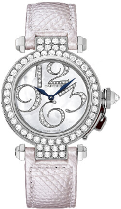 Cartier Pasha Watches Ladies White Battery Operated Quartz WJ123221 Watch