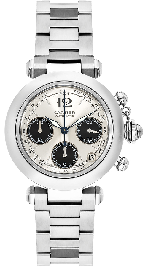 Cartier Pasha Watches Ladies Sunray Effect White Self winding Automatic W31048M7 Watch