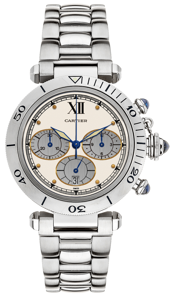 Cartier Pasha Watches Ladies Silver Battery Operated Quartz W31090M7 Watch