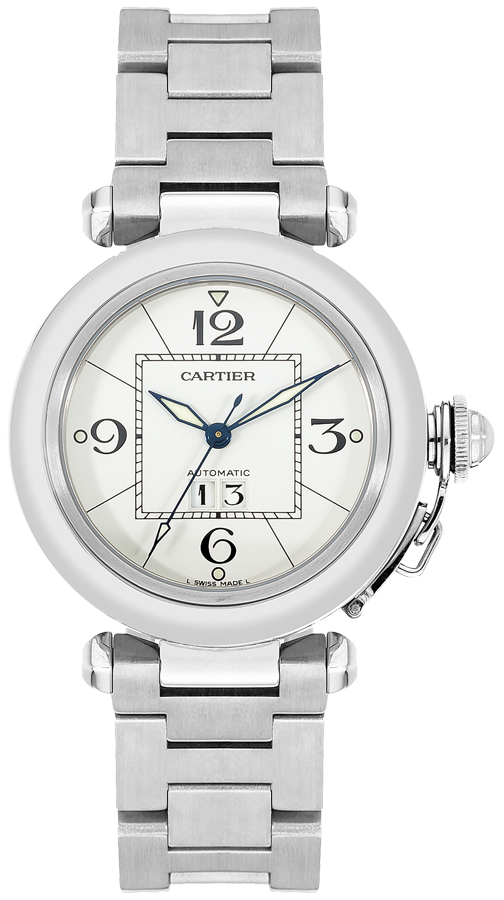 Cartier Pasha Watches Mens White Self winding Automatic W31055M7 Watch