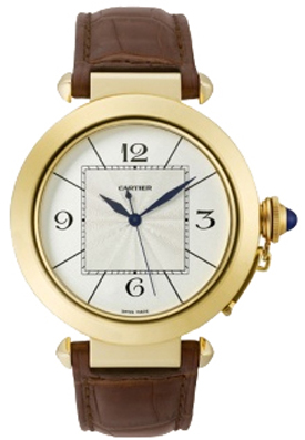 Cartier Pasha Watches Mens Silver Self winding Automatic W3019551 Watch