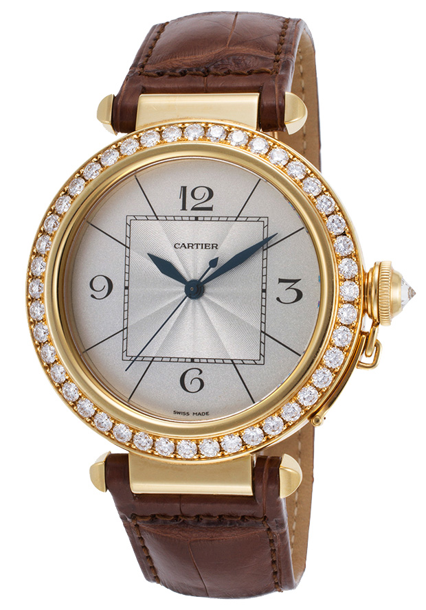 Cartier Pasha Watches Mens Silver Self winding Automatic WJ120351 Watch