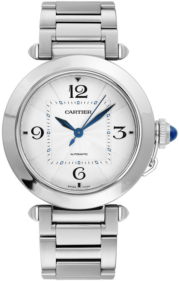 Cartier Pasha Watches Ladies Silver Flinque Self winding Automatic WSPA0013 Watch