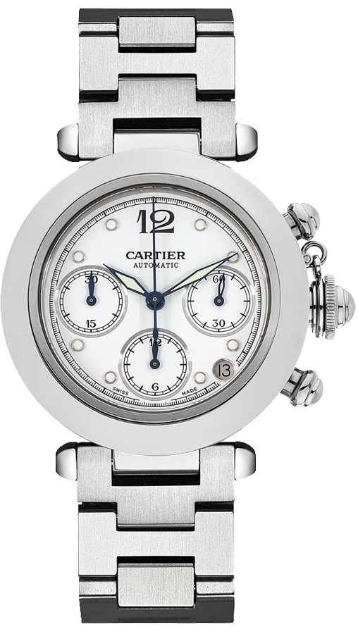 Cartier Pasha Watches Ladies White Self winding Automatic W31039M7 Watch