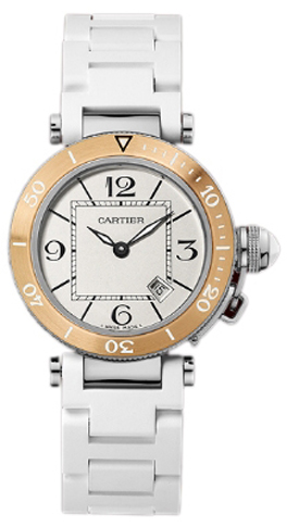 Cartier Pasha Watches Ladies Silver Battery Operated Quartz W3140001 Watch