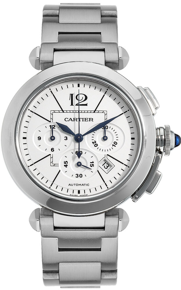 Cartier Pasha Watches Mens Silver Self winding Automatic W31085M7 Watch