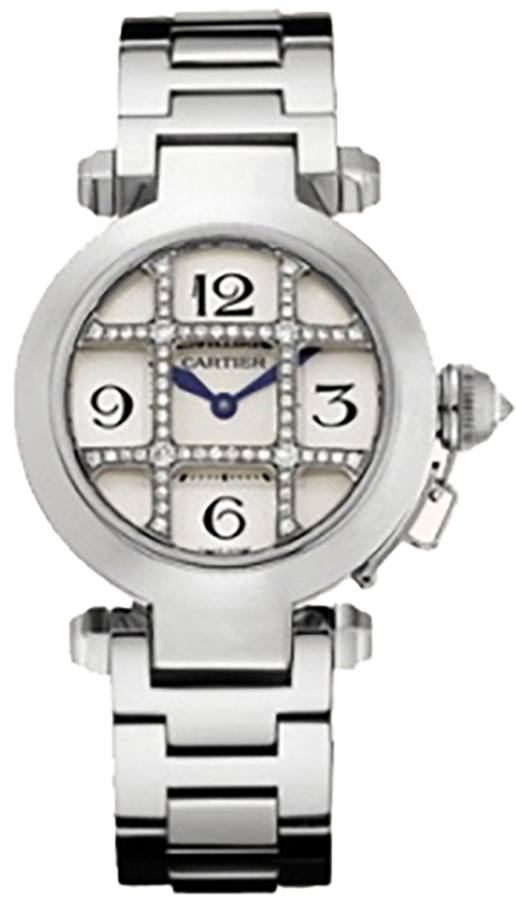 Cartier Pasha Watches Ladies Silver Battery Operated Quartz WJ11934G Watch