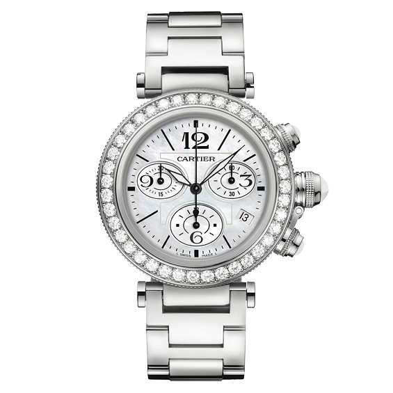 Cartier Pasha Watches Ladies White Battery Operated Quartz WJ130005 Watch