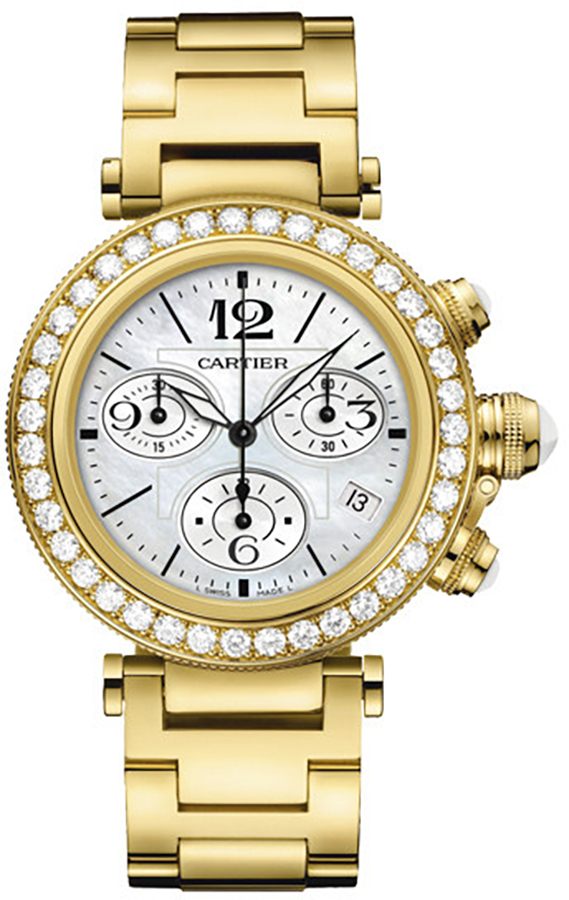 Cartier Pasha Watches Ladies White Battery Operated Quartz WJ130007 Watch