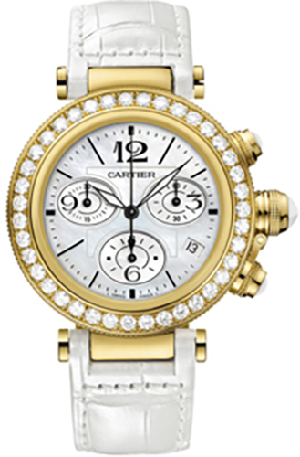 Cartier Pasha Watches Ladies White Battery Operated Quartz WJ130009 Watch