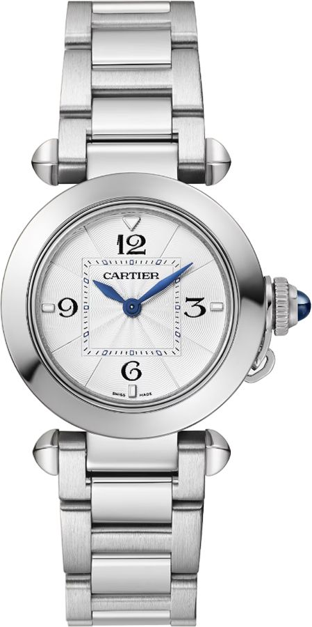 Cartier Pasha Watches Ladies Silver Battery Operated Quartz WSPA0021 Watch