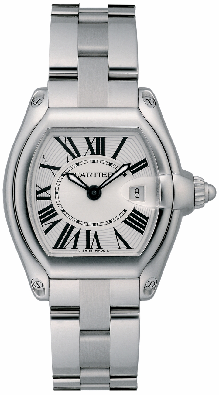 Cartier Roadster Watches Ladies Silver Dial Battery Operated Quartz W62016V3 Watch