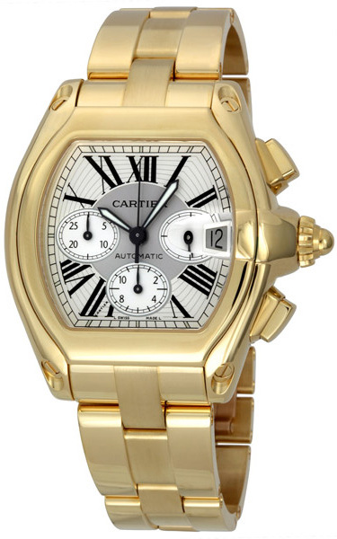 Cartier Roadster Watches Silver Self winding Automatic W62021Y2 Watch