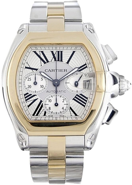 Cartier Roadster Watches Silver Self winding Automatic W62027Z1 Watch