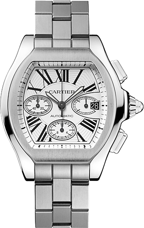 Cartier Roadster Watches Mens Silver Self winding Automatic W6206019 Watch