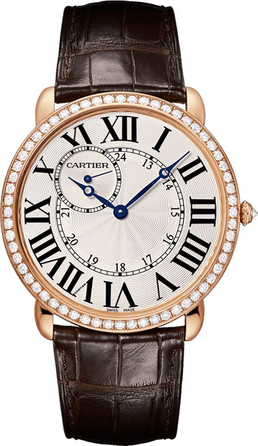 Cartier Ronde Louis Watches Mens Silver Manual Winding WR007001 Watch