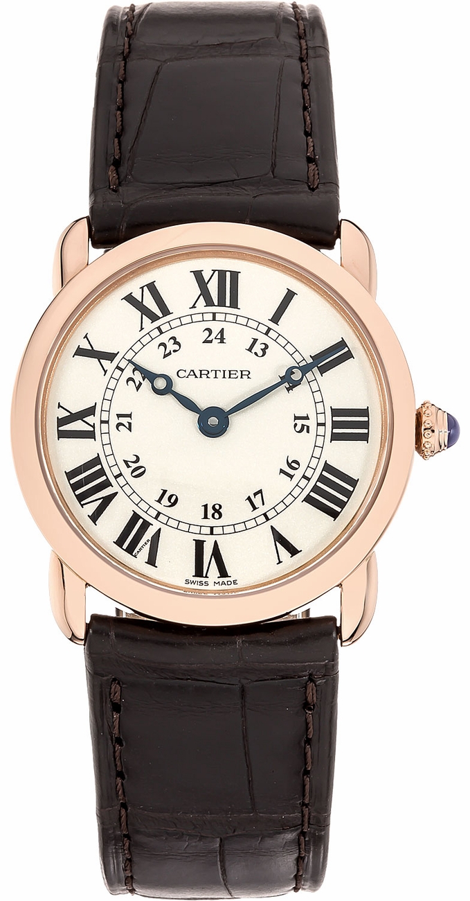 Cartier Ronde Louis Watches  Silver Battery Operated Quartz W6800151 Watch