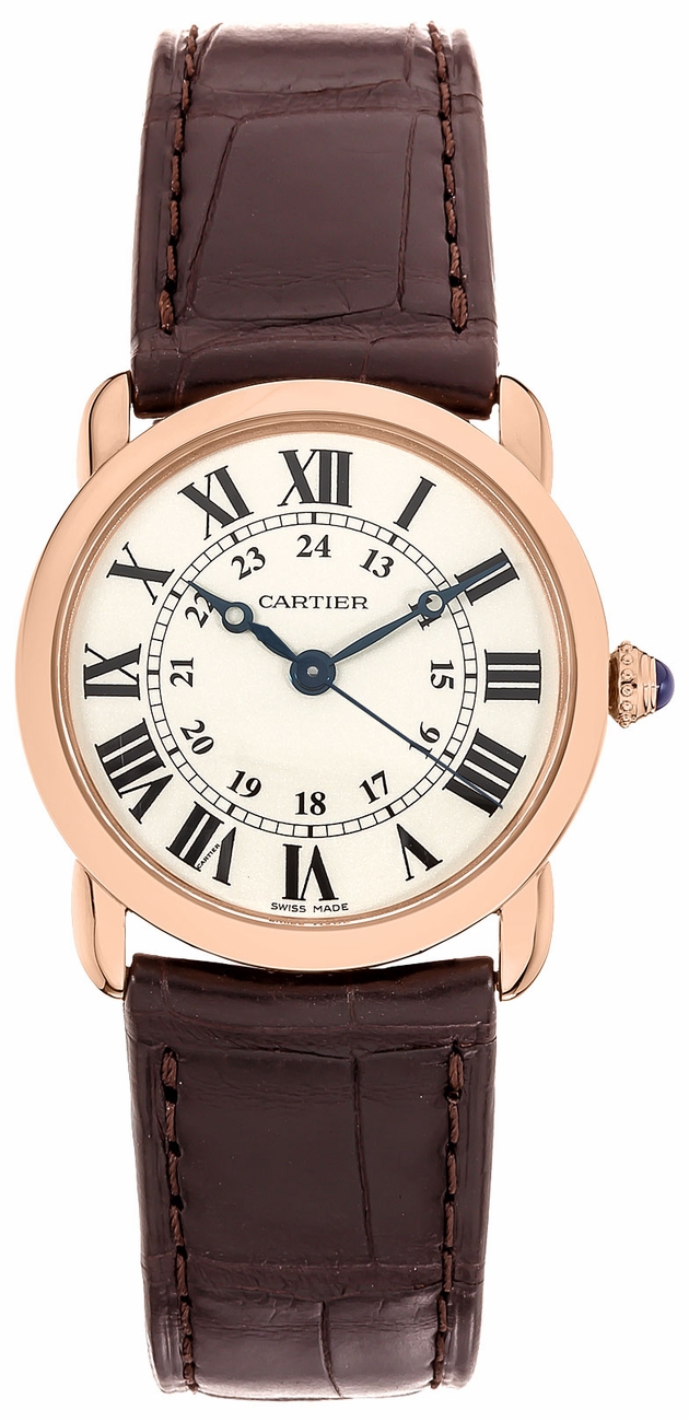 Cartier Ronde Louis Watches Mens Flinque Silver Self winding Automatic WGRN0006 Watch