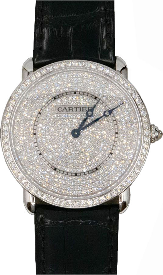 Cartier Ronde Louis Watches  Gold Manual Winding WR007007 Watch
