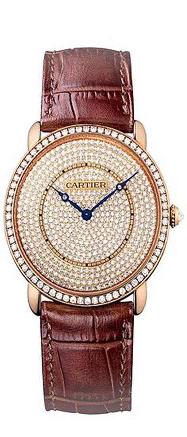 Cartier Ronde Louis Watches  Rose Gold Manual Winding WR007008 Watch