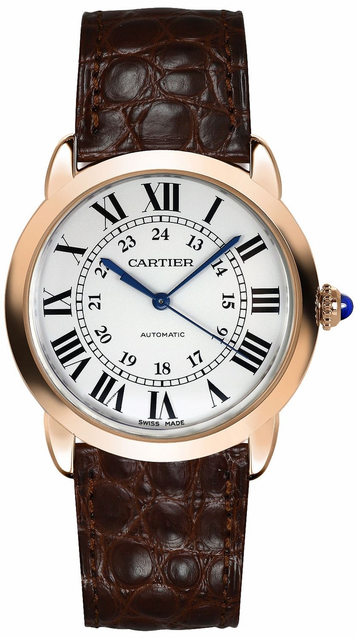 Cartier Ronde Solo Watches Ladies Opaline Silver Self winding Automatic W2RN0008 Watch