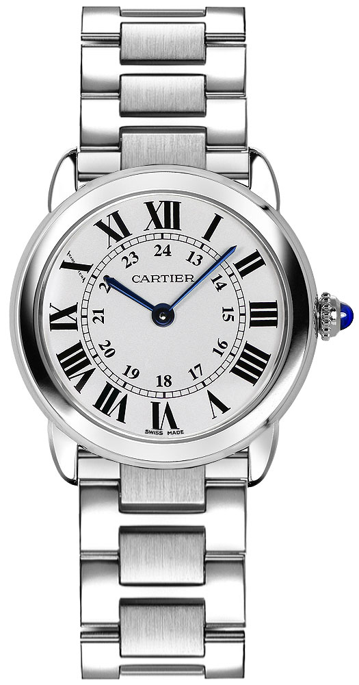 Cartier Ronde Solo Watches Ladies Opaline Silver Battery Operated Quartz W6701004 Watch