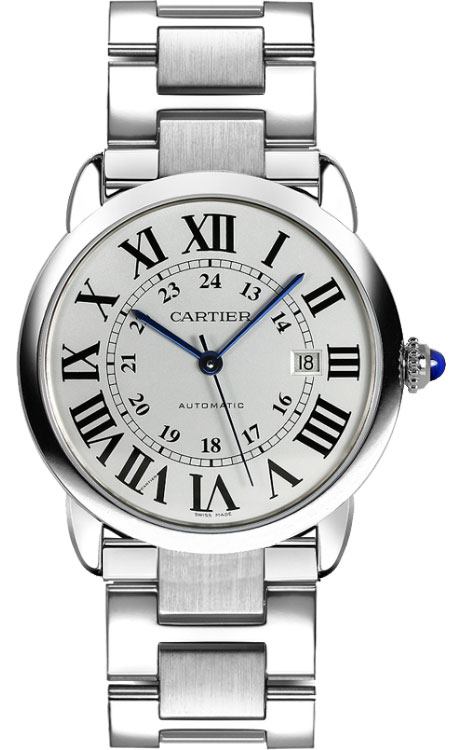 Cartier Ronde Solo Watches Mens Silver Self winding Automatic W6701011 Watch