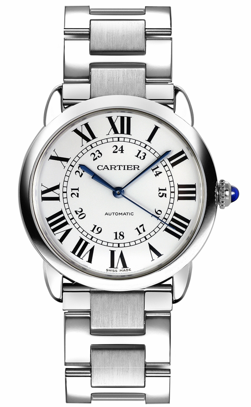 Cartier Ronde Solo Watches Ladies Opaline Silver Self winding Automatic WSRN0012 Watch