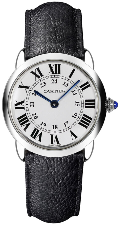 Cartier Ronde Solo Watches Ladies Opaline Silver Battery Operated Quartz WSRN0019 Watch