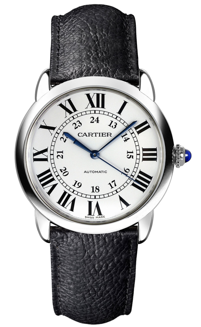 Cartier Ronde Solo Watches Ladies Opaline Silver Self winding Automatic WSRN0021 Watch