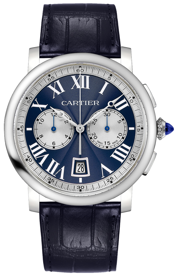 Cartier Rotonde De Cartier Watches Mens Blue Self winding Automatic W1556239 Watch