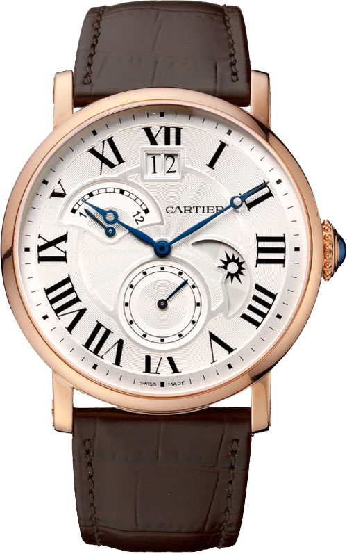 Cartier Rotonde De Cartier Watches Mens Textured Silver Self winding Automatic W1556240 Watch
