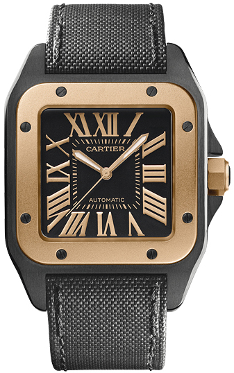 Cartier Santos De Cartier Watches Mens Black Self winding Automatic W2020009 Watch