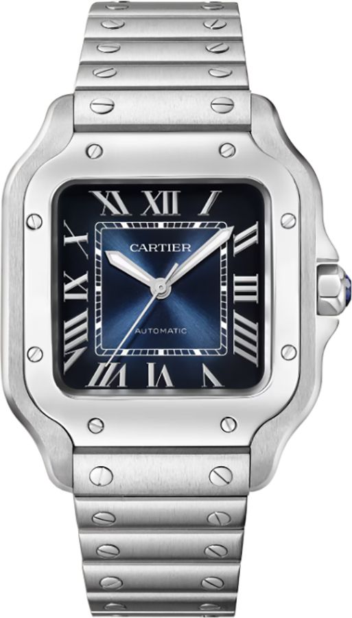 Cartier Santos De Cartier Watches Ladies Blue Self Winding Automatic WSSA0063 Watch