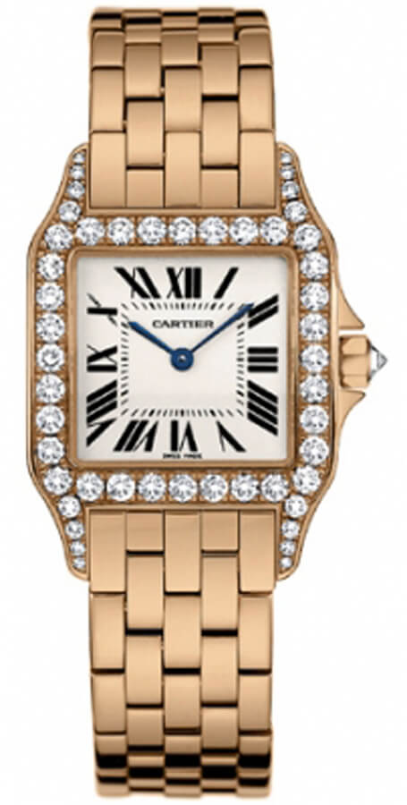 Cartier Santos De Cartier Watches Ladies Silver Battery Operated Quartz WF9007Z8 Watch
