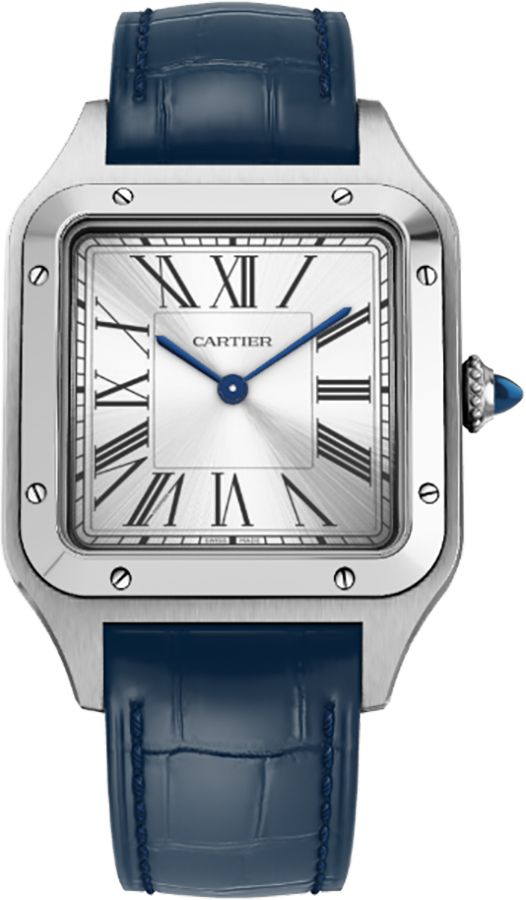 Cartier Santos De Cartier Watches Mens Silver Battery Operated Quartz WSSA0022 Watch