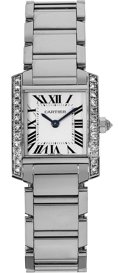 Cartier Tank Francaise Watches Ladies Silver Battery Operated Quartz WE1002S3 Watch
