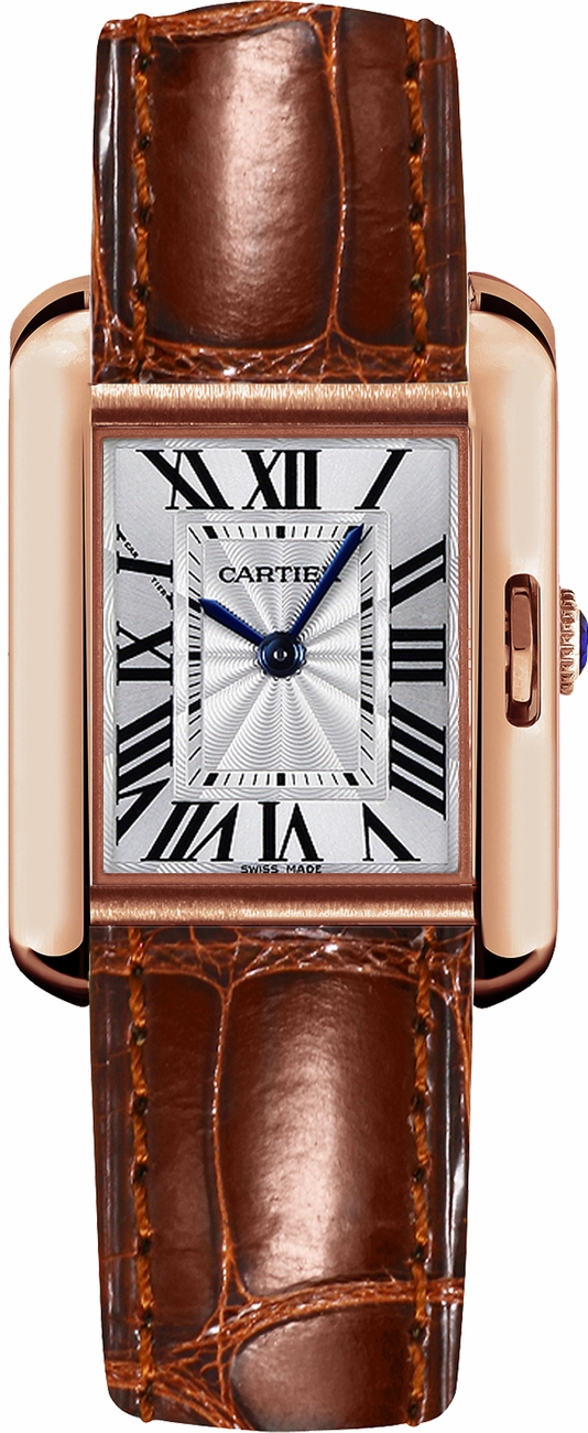 Cartier Tank Anglaise Watches  Flinque Silver 
Battery Operated Quartz W5310027 Watch