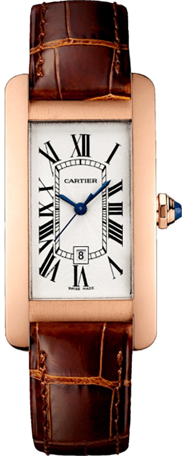Cartier Tank Americaine Watches Mens Flinque Silver Self winding Automatic W2620030 Watch