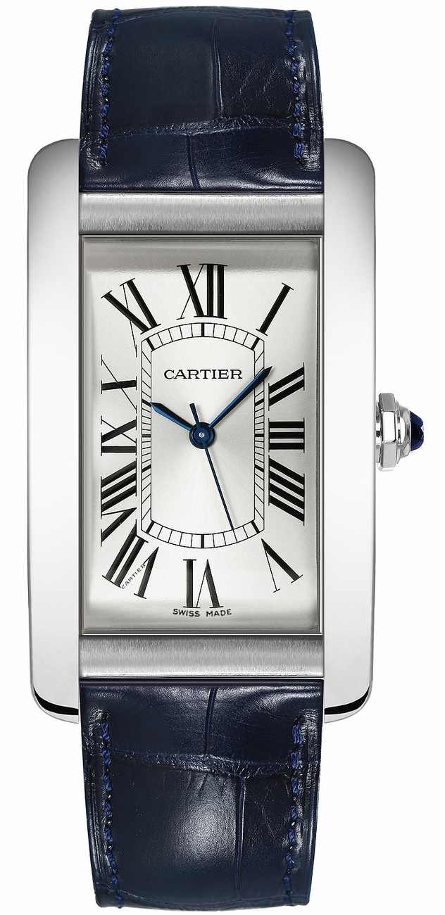 Cartier Tank Americaine Watches Mens Silver Self winding Automatic WSTA0018 Watch