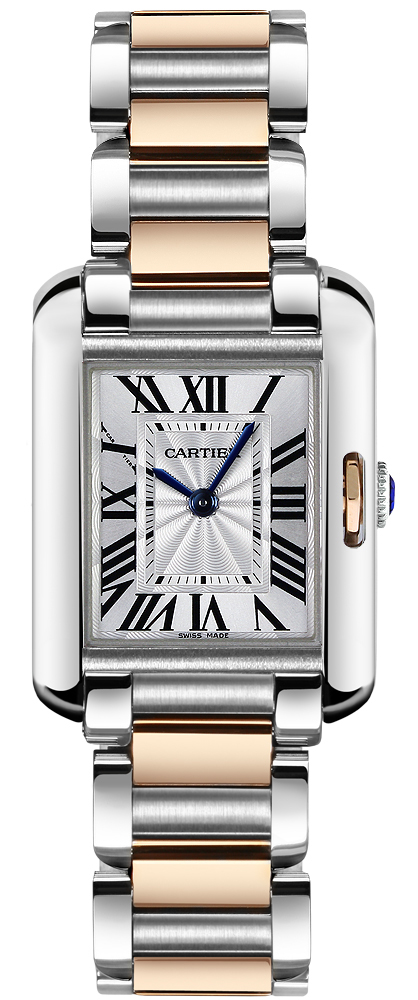 Cartier Tank Anglaise Watches Ladies Flinque Silver Battery Operated Quartz W5310036 Watch