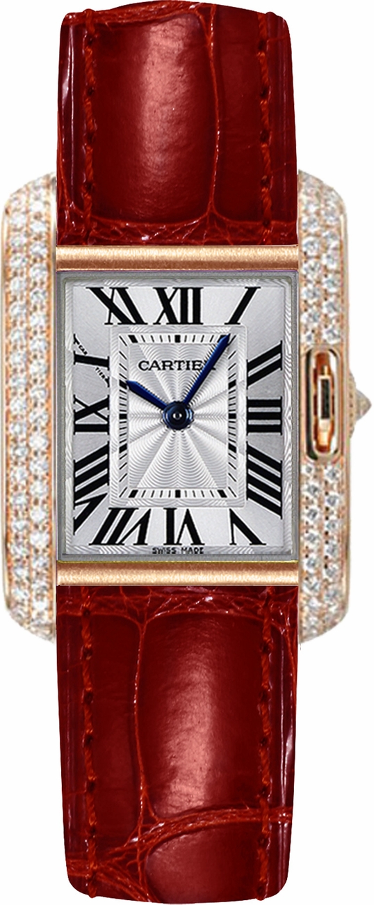 Cartier Tank Anglaise Watches Flinque Silver
Battery Operated Quartz WT100013 Watch