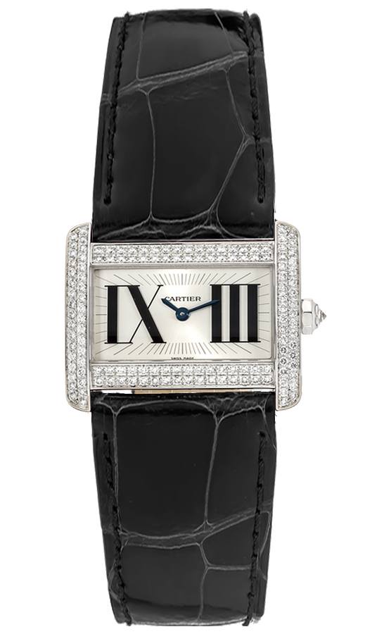 Cartier Tank Divan Watches Ladies Silver Battery Operated Quartz WA301571 Watch