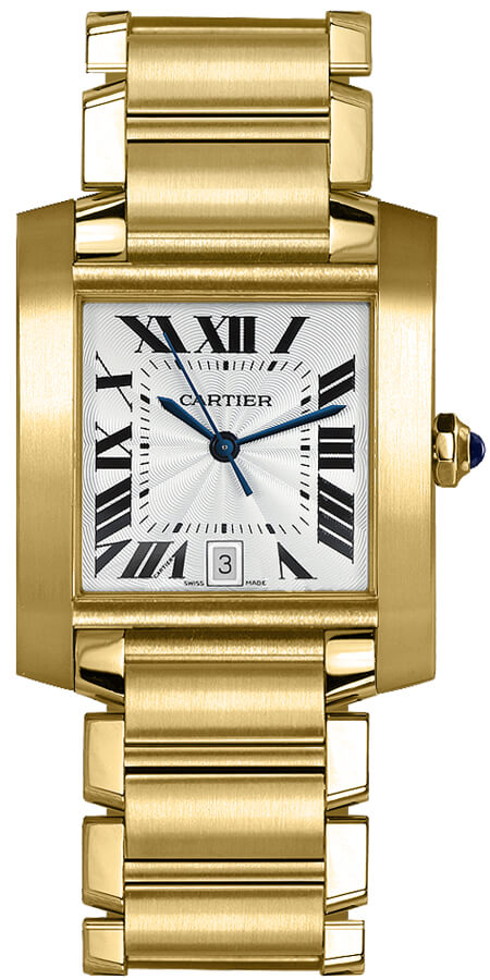 Cartier Tank Francaise Watches Mens Silver Self winding Automatic W50001R2 Watch