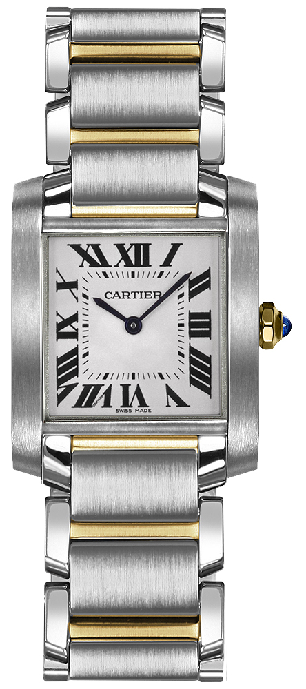 Cartier Tank Francaise Watches Ladies Silver Battery Operated Quartz W2TA0003 Watch