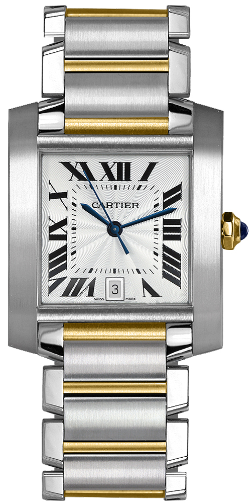 Cartier Tank Francaise Watches Mens Flinque Silver Self winding Automatic W51005Q4 Watch